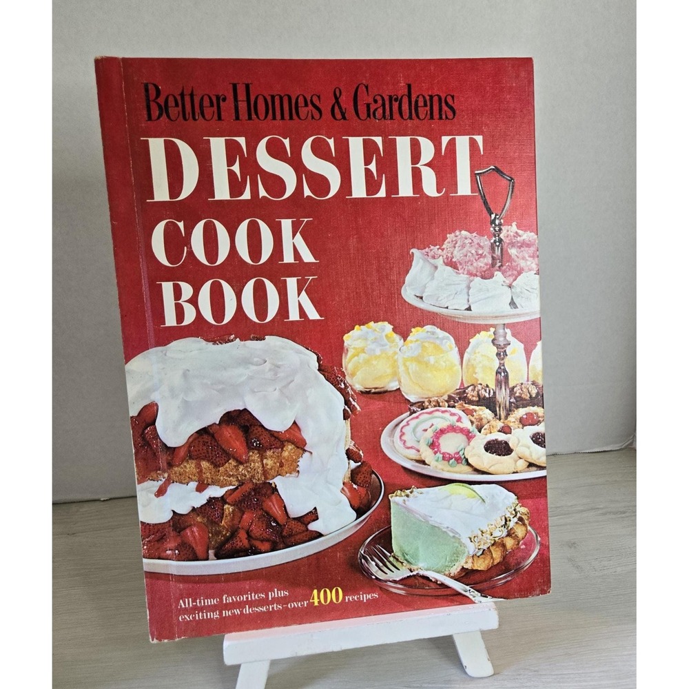 Vintage BHG Dessert Cookbook, 1960 Hardcover